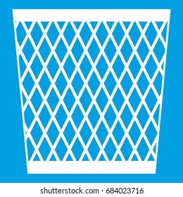 Trash can icon white
