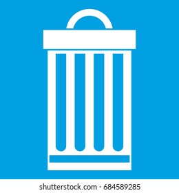 Trash can icon white