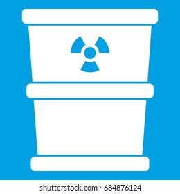Trash can icon white