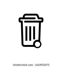 trash can icon with a white background