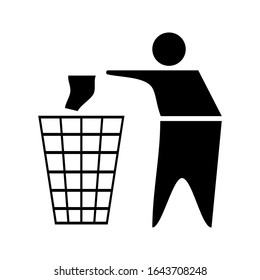 trash can icon with a white background
