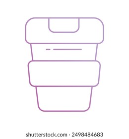 trash can icon with white background vector stock illustration
