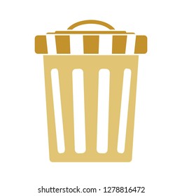 trash can icon-garbage illustration-recycling isolated- junk basket icon-delete illustration