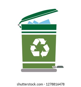 trash can icon-garbage illustration-recycling isolated- junk basket icon-delete illustration