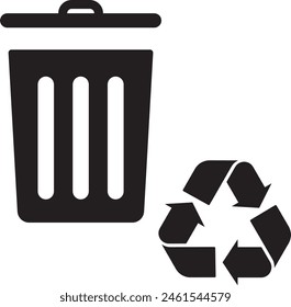 Iconos de papelera y reciclar iconos