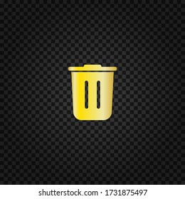 Trash can icon.Trash bin vector sign.Delete concept 