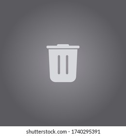 Trash can icon.Trash bin vector sign.Delete concept 