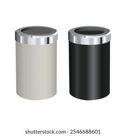 Trash Can Illustration on white background Vol 02