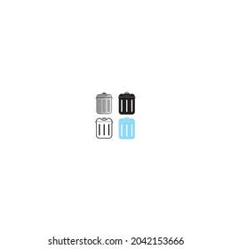 trash can inspiration simple  vector 