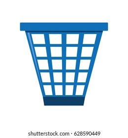 Trash can isolated