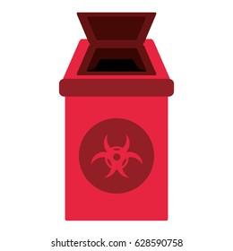Trash can isolated