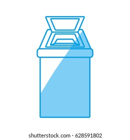Trash can isolated