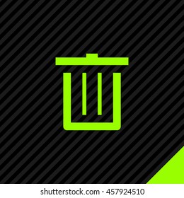 Trash can isolated minimal single flat icon. Basket line vector icon for websites and mobile minimalist flat design. 