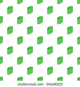 Trash can with lid pattern. Cartoon illustration of trash can with lid vector pattern for web