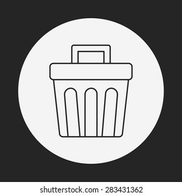 trash can line icon