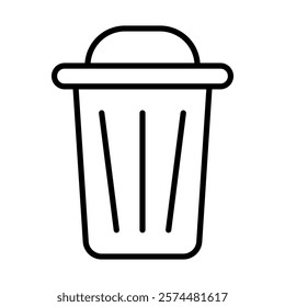 Trash can line icon deisgn