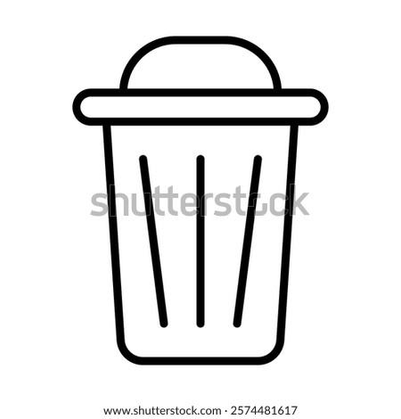 Trash can line icon deisgn