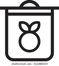 trash can line icon, editable stroke and color.