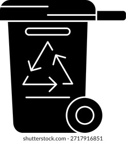 Diseño de icono de Vector de línea de papelera