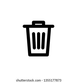 Trash can linear icon