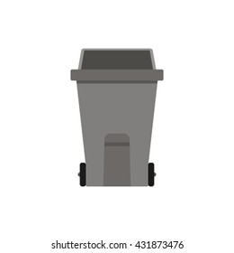 trash can, logo, icon,