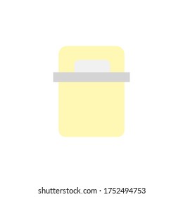 La basura puede, icono de centro comercial. Elementos vectoriales simples de color de los iconos del centro comercial para ui y ux, sitio web o aplicación móvil