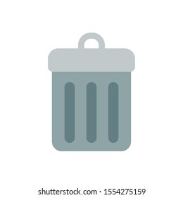 trash can on white background vector illustration design