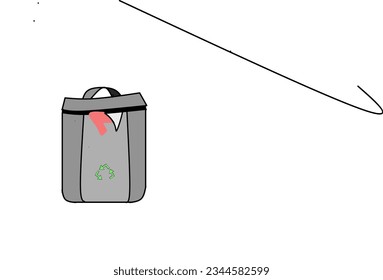 A trash can is a place to throw away food scraps and objects used by humans. trash can be divided into 2 ie organic and inorganic. Organic waste is garbage coming from living creatures, while inorgani