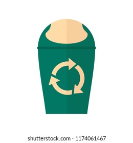 Trash can. Purity. Vector illustration. EPS 10.
