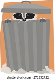 Trash can raccoon