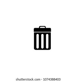 Trash can, Recycle bin, Dustbin vector icon