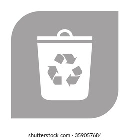 Trash can, recycle bin icon