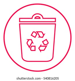 Trash can, recycle bin symbol icon