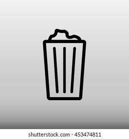 Trash Can / Recycle Bin Vector Icon Illustration