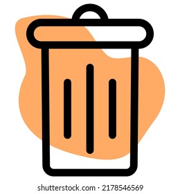 lata de basura para el restaurante por arrojar basura