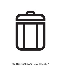 Trash can shutter icon. EPS 10