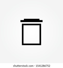 trash can sign icon vector