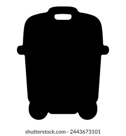 Trash can silhouette. Icon design