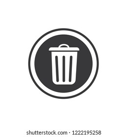 trash can simple icon