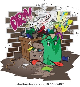 trash can source of disease