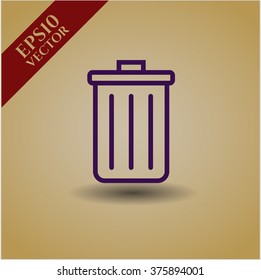 Trash can symbol