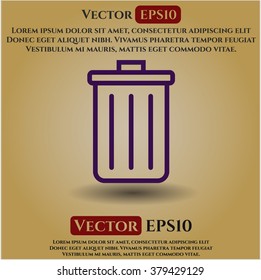 Trash can symbol