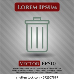 Trash can symbol