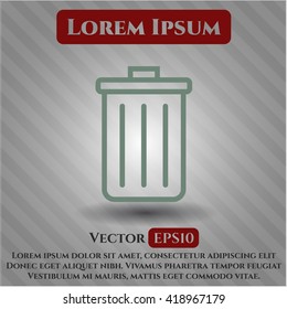 Trash can symbol