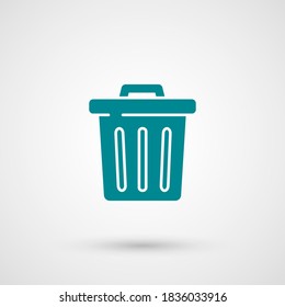 La basura puede símbolo. Ilustración del vector EPS 10.