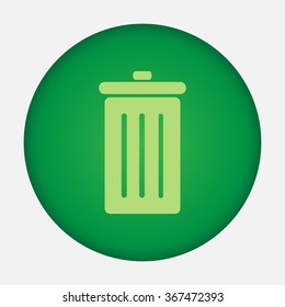Trash can vecto icon