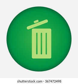 Trash can vecto icon