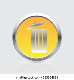 Trash can vecto icon