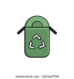ilustración de la plantilla de diseño de la barra de herramientas