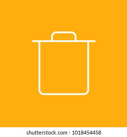 Trash can vector icon 